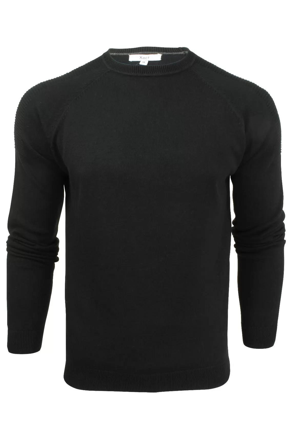 Xact Men's Cotton Raglan Crew Neck Jumper