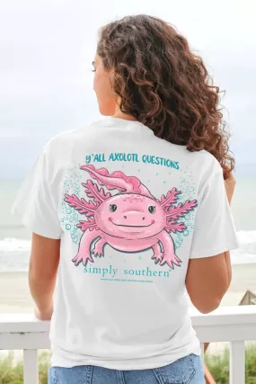 Y'all Axolotl Questions Youth Short Sleeve T-Shirt