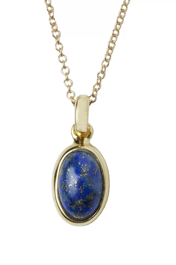 Zayah Lapis Lazuli Oval Necklace